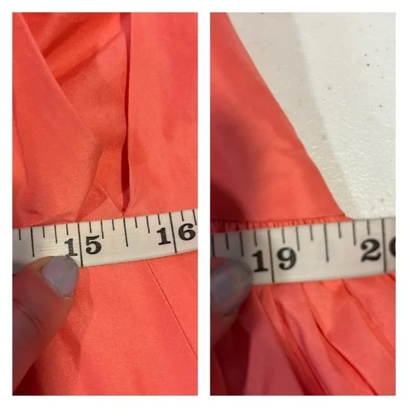ROKSANDA Alessia dress ruffle coral peach salmon UK 6 US 2 oversize tiered NWT